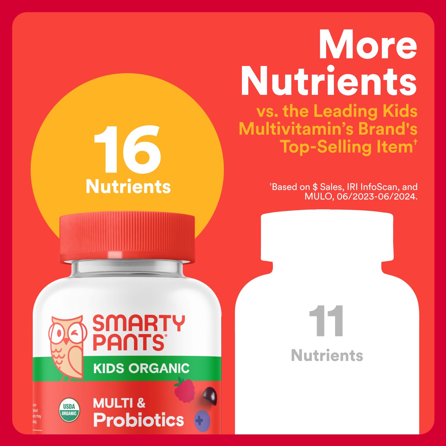 Gomitas SmartyPants sabor bayas mixtas para cubrir nutrientes esenciales