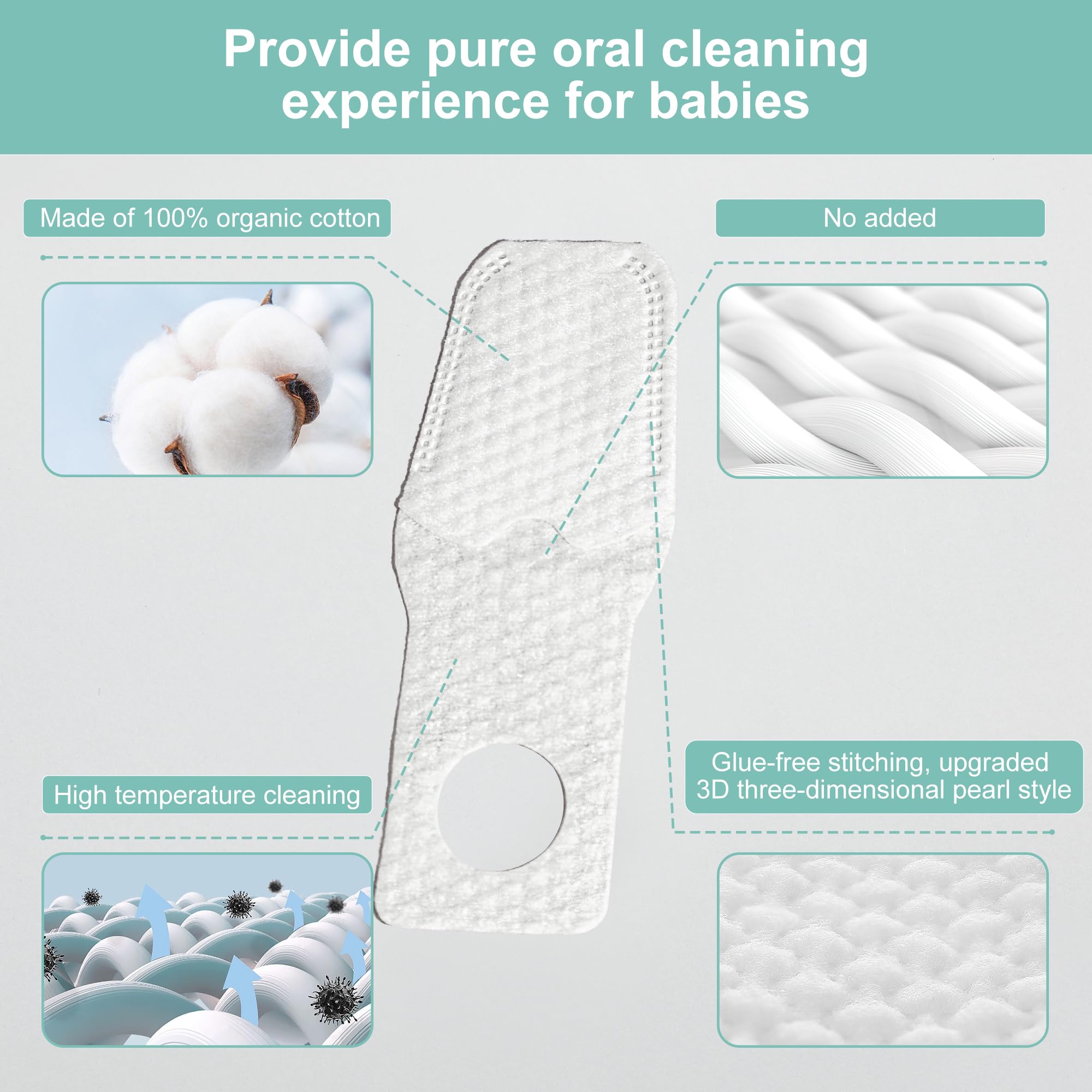 SmilBoxy cerdas-3d-perla-bebe limpieza detallada sin irritación.