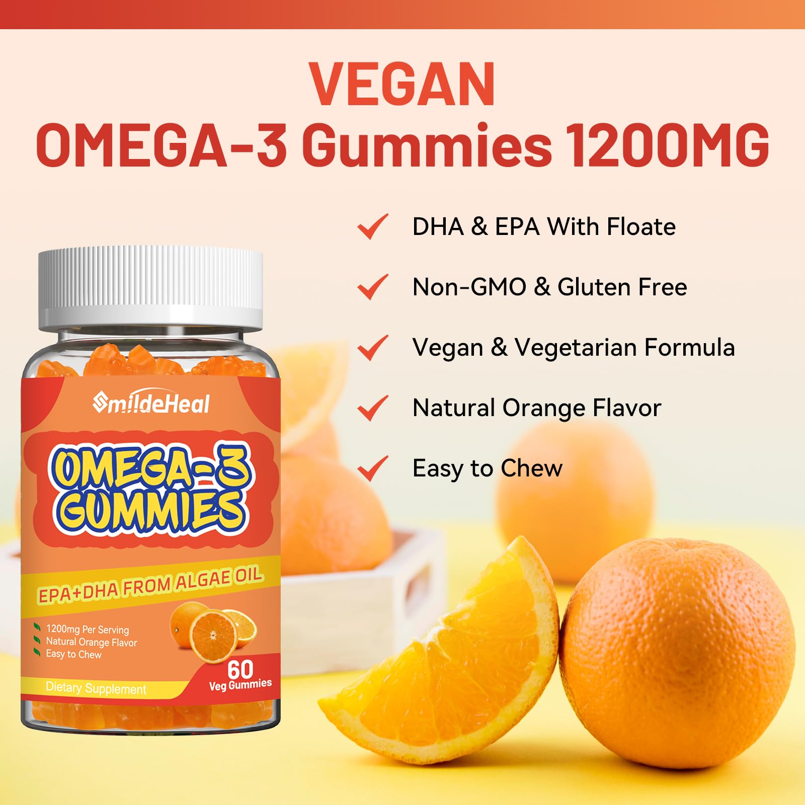 SmildeHeal Omega3 gomitas sin alérgenos descritos