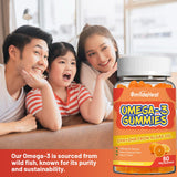 SmildeHeal Omega3 gomitas uso familiar en mesa