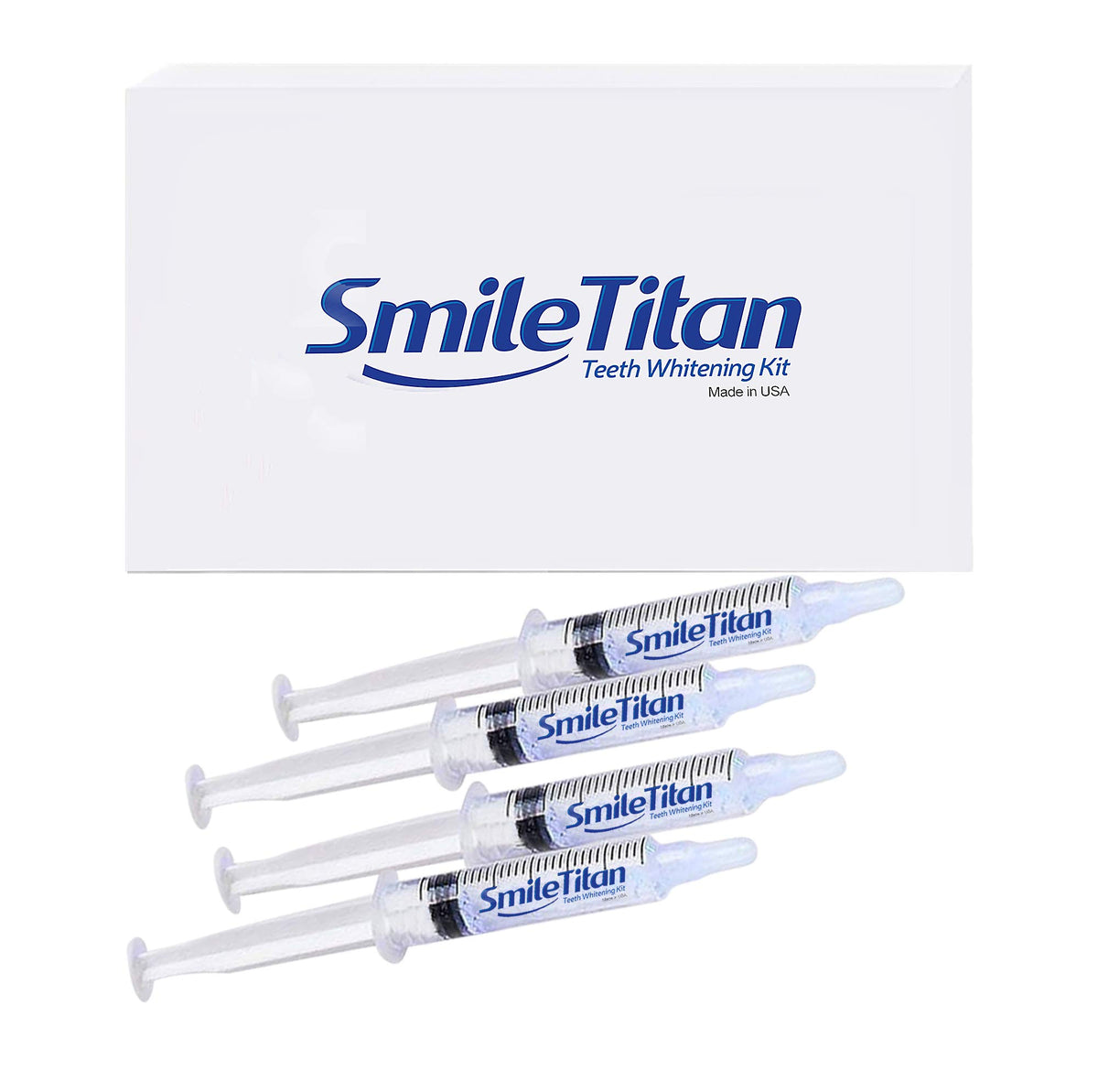 Smile Titan gel blanqueador en jeringa de 4x para blanqueado dental en casa