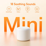 SMILEBOP Mini con 18 sonidos naturales para relajación continua.
