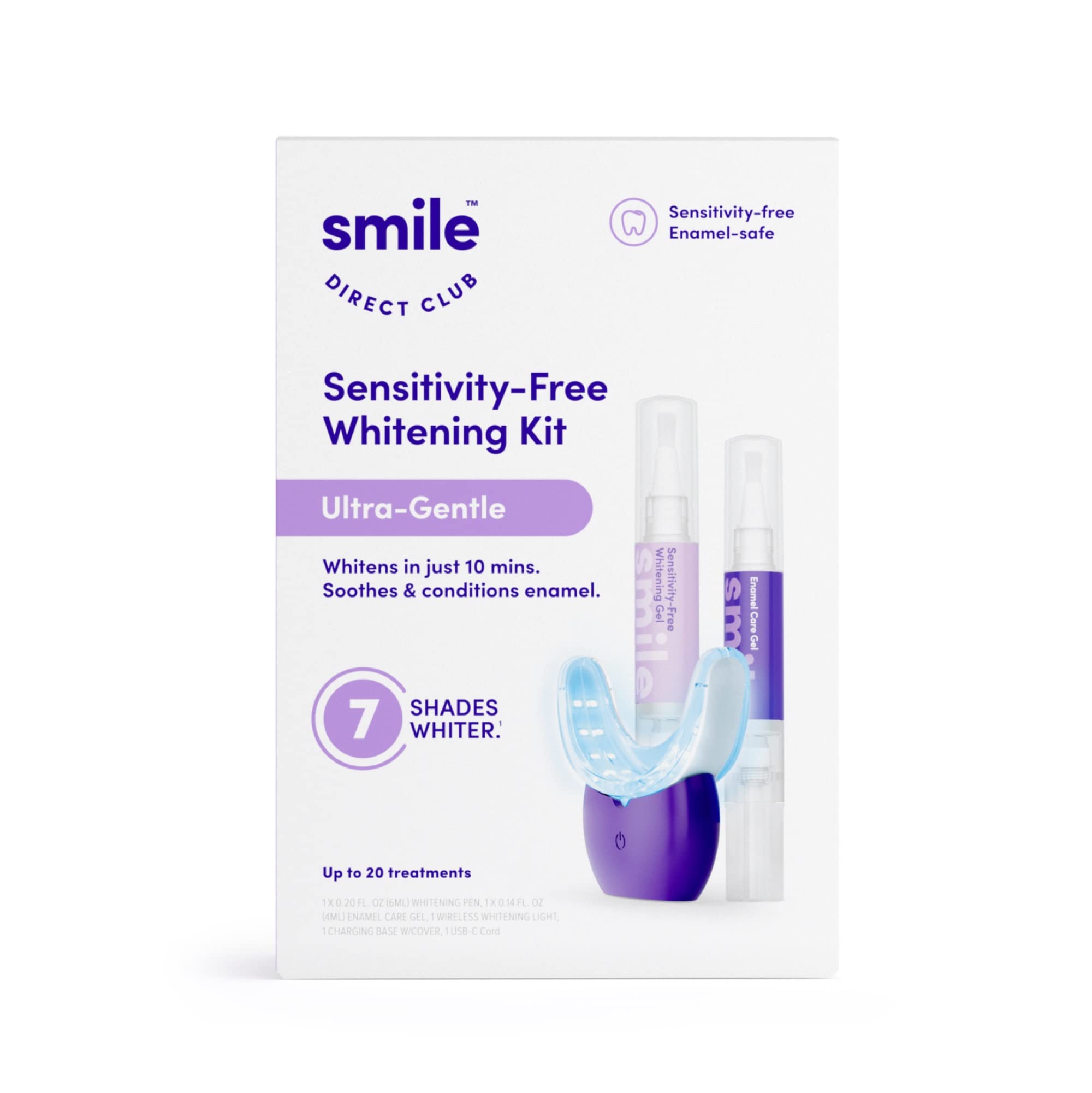 SmileDirectClub gel blanqueamiento sin sensibilidad para uso cómodo