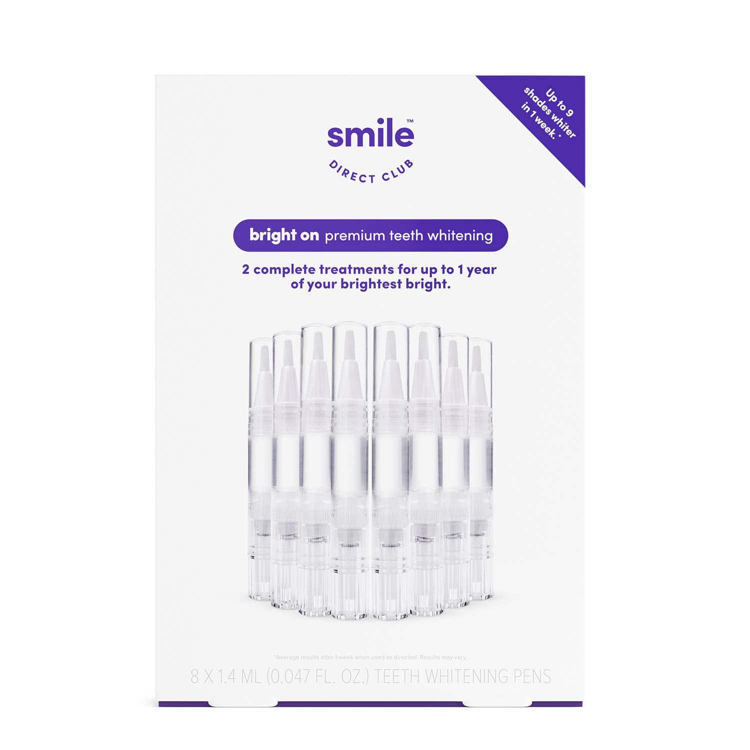 SmileDirectClub kit de blanqueamiento con 8 plumas de gel para resultados visibles