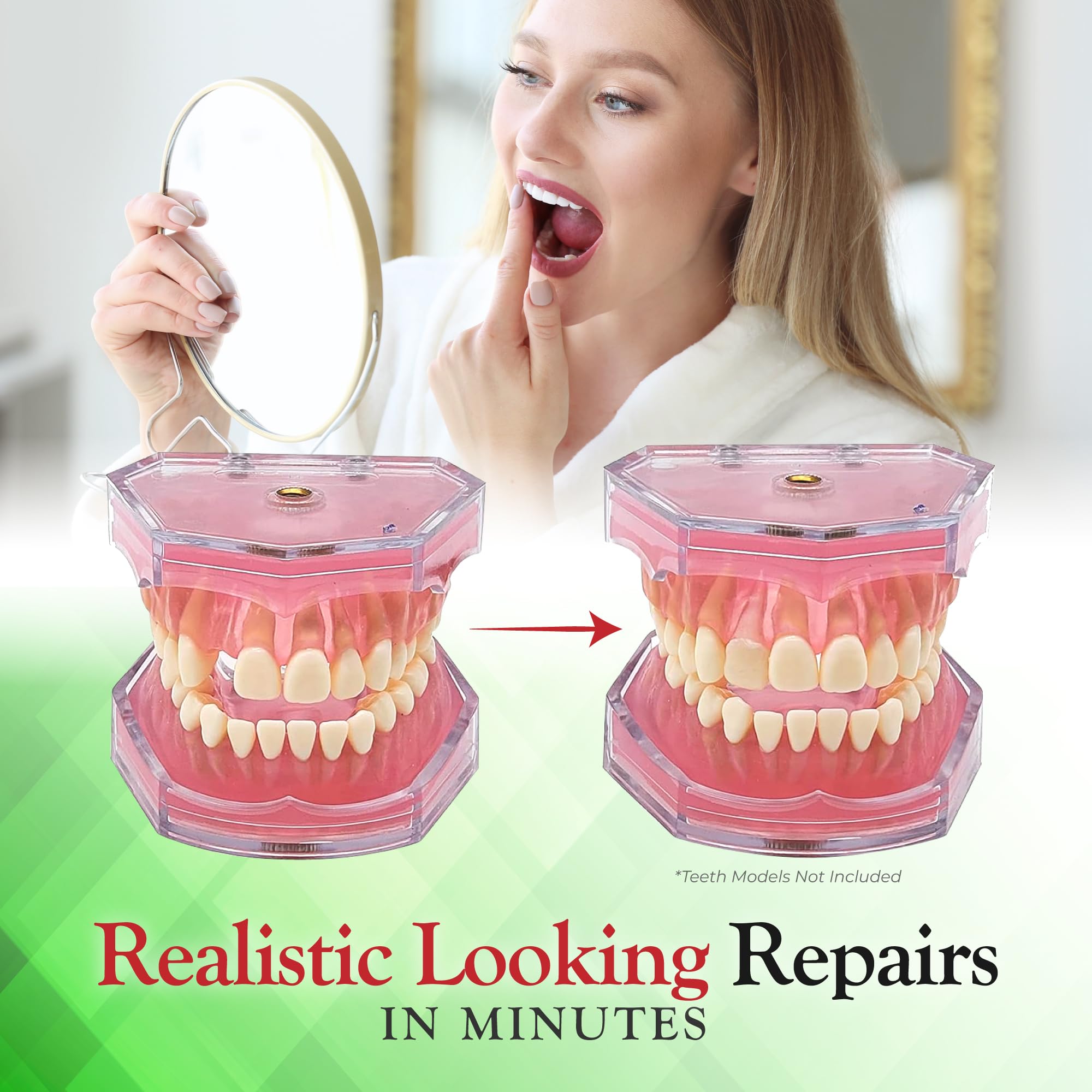 SmileFix materiales durables y moldeables se endurecen con calor