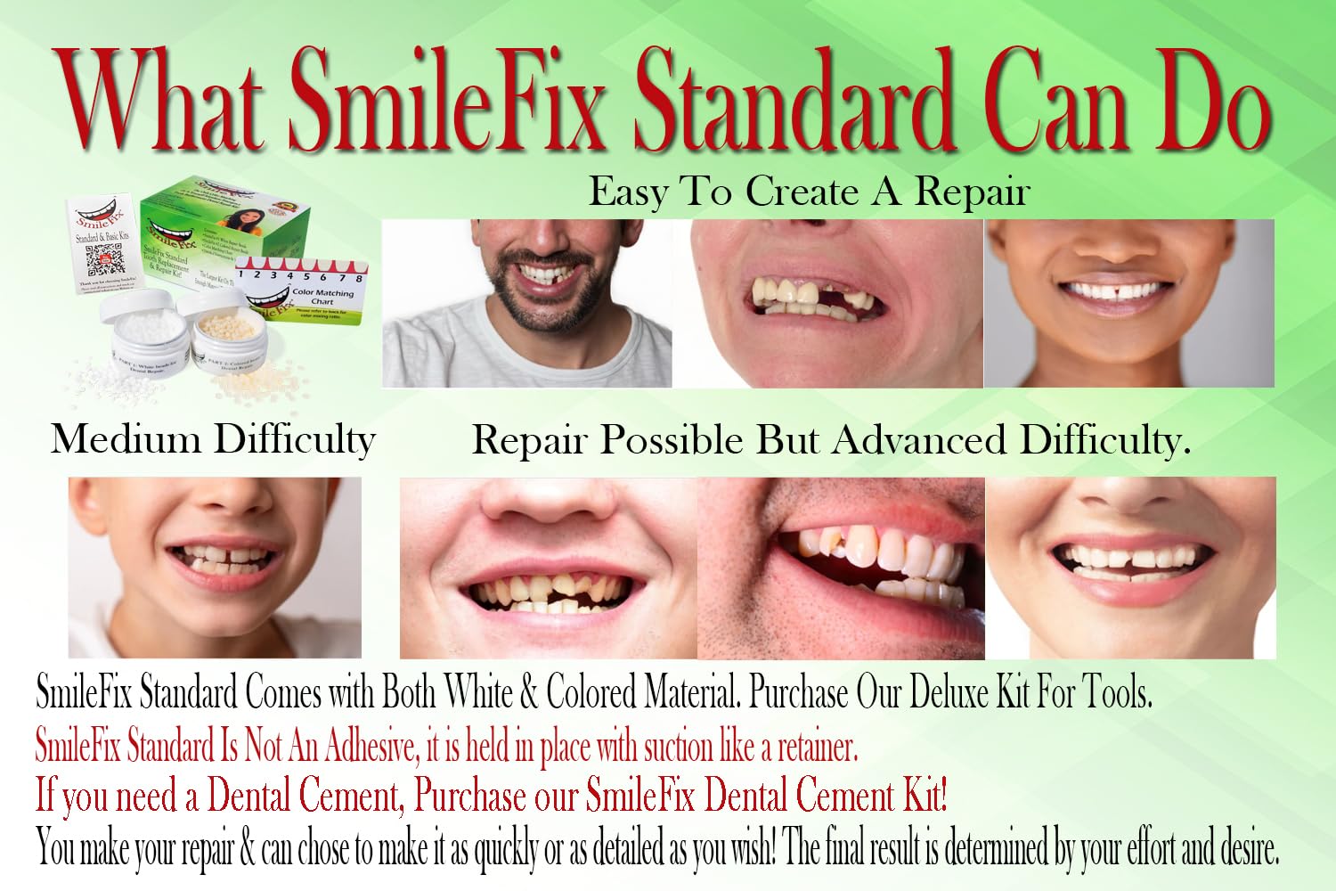 SmileFix reparación dental temporal en casa