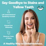 SmileFreshness: aplicación de tira blanqueadora con ajuste cómodo