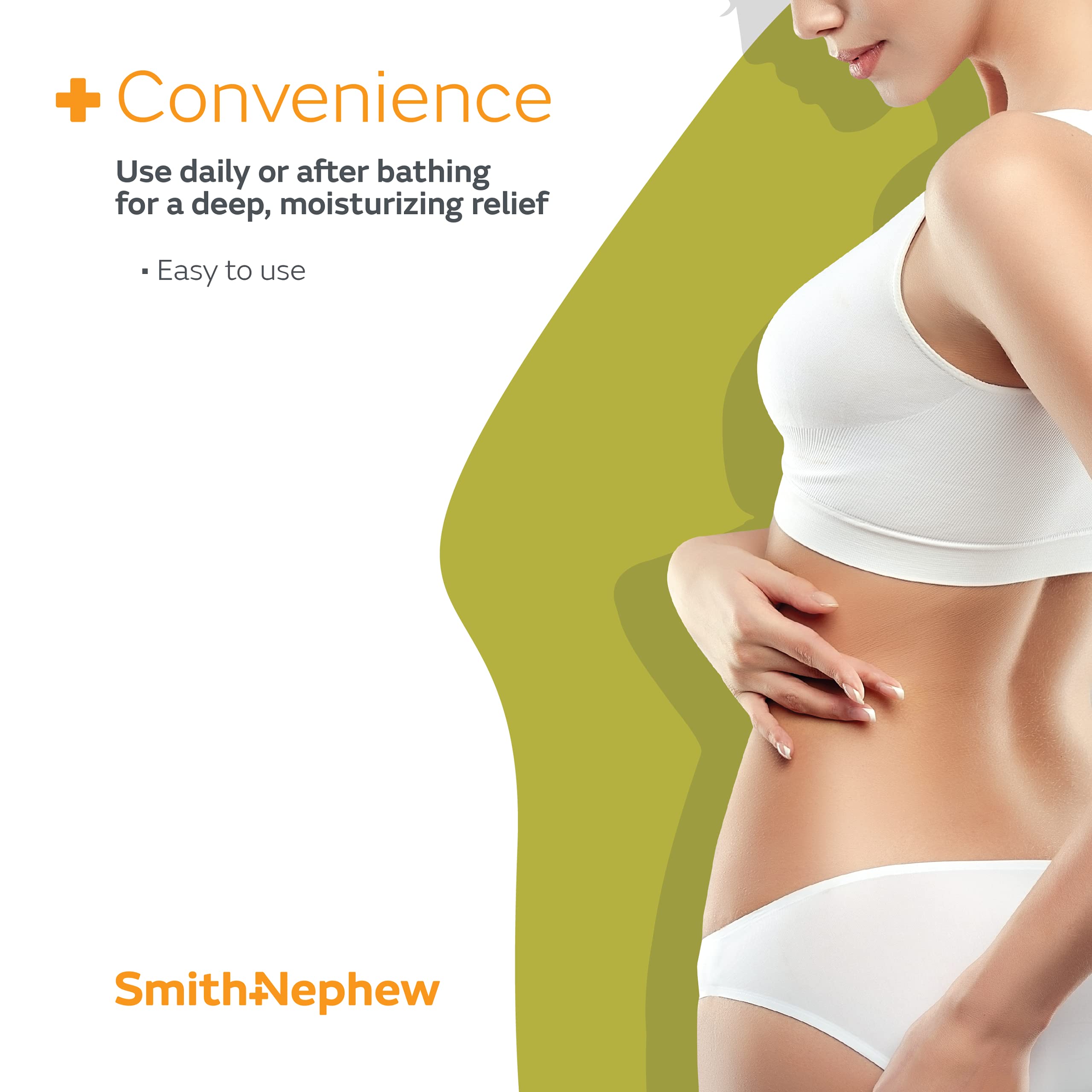 Smith & Nephew Secura crema: uso diario tras el baño para mayor comodidad