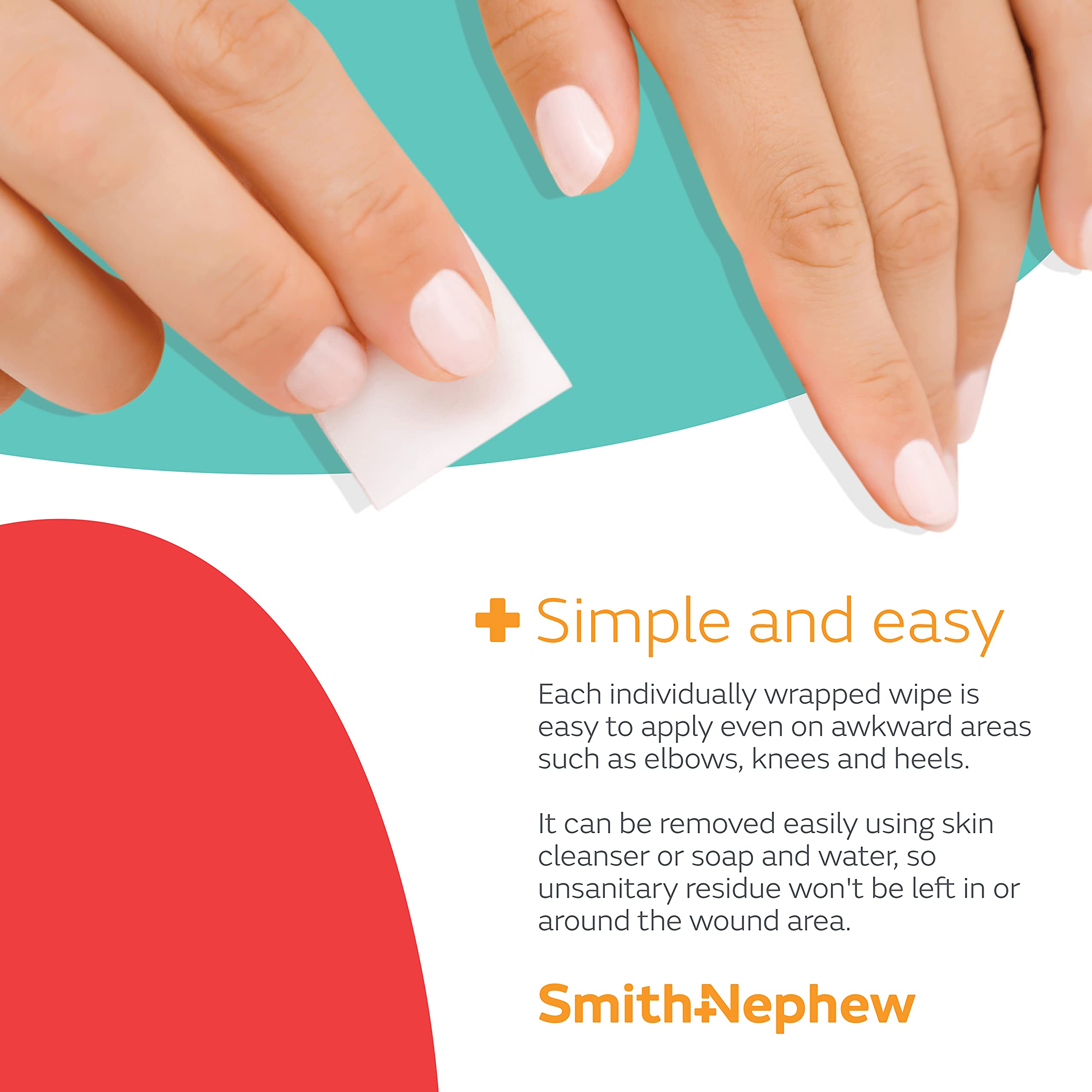 Smith & Nephew SKIN-PREP: barrera entre piel y adhesivos para comodidad.
