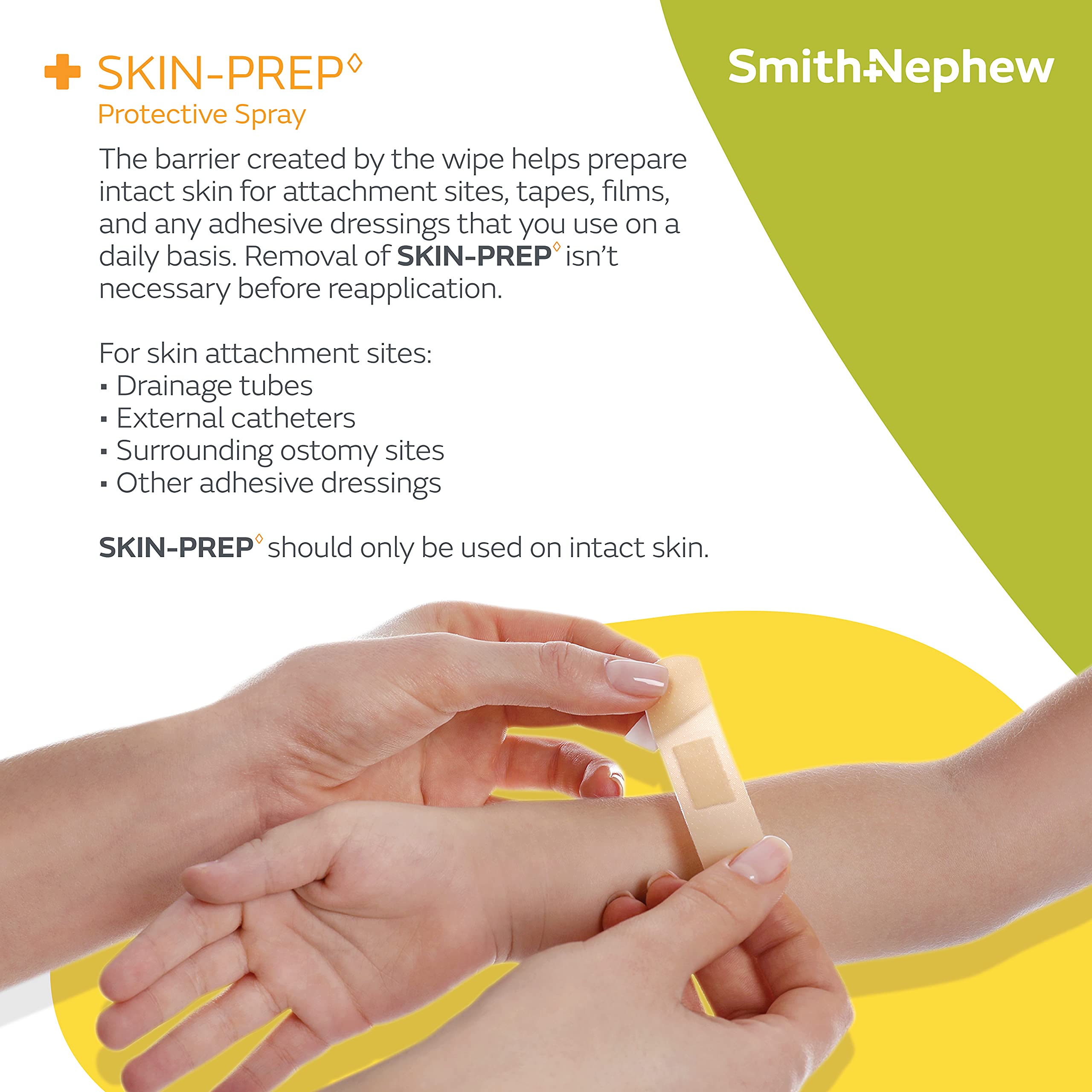 Smith & Nephew SKIN-PREP: secado rápido para uso diario.