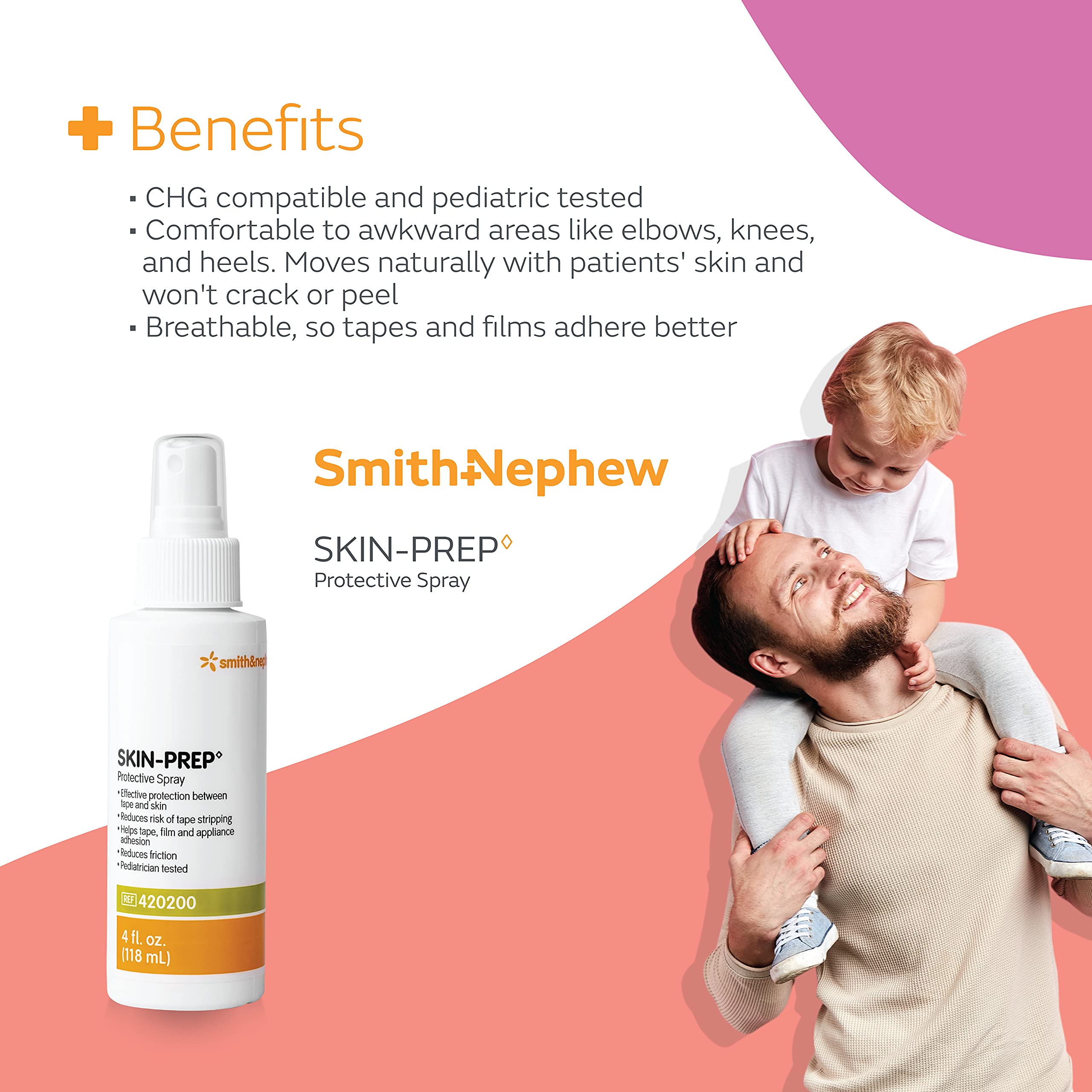 Smith & Nephew SKIN-PREP: preparación de piel intacta para adhesivos diarios.