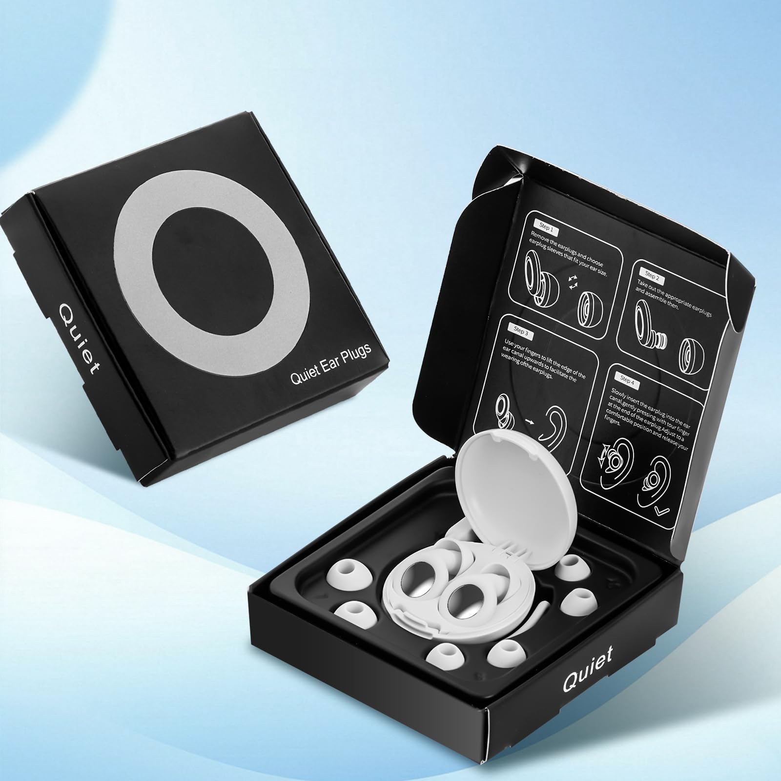 SMNOQO tapones silicona ultra suave para uso nocturno cómodo