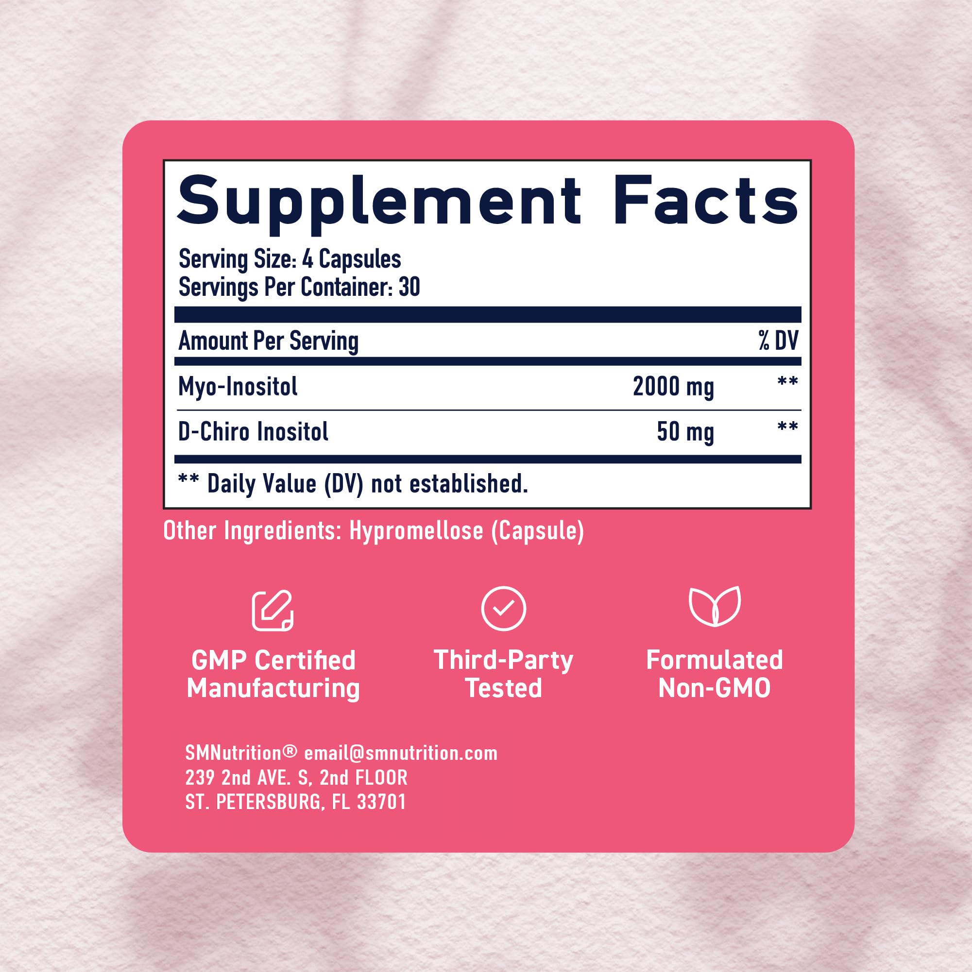 SMNutrition apoyo a la fertilidad: complemento para planes reproductivos.