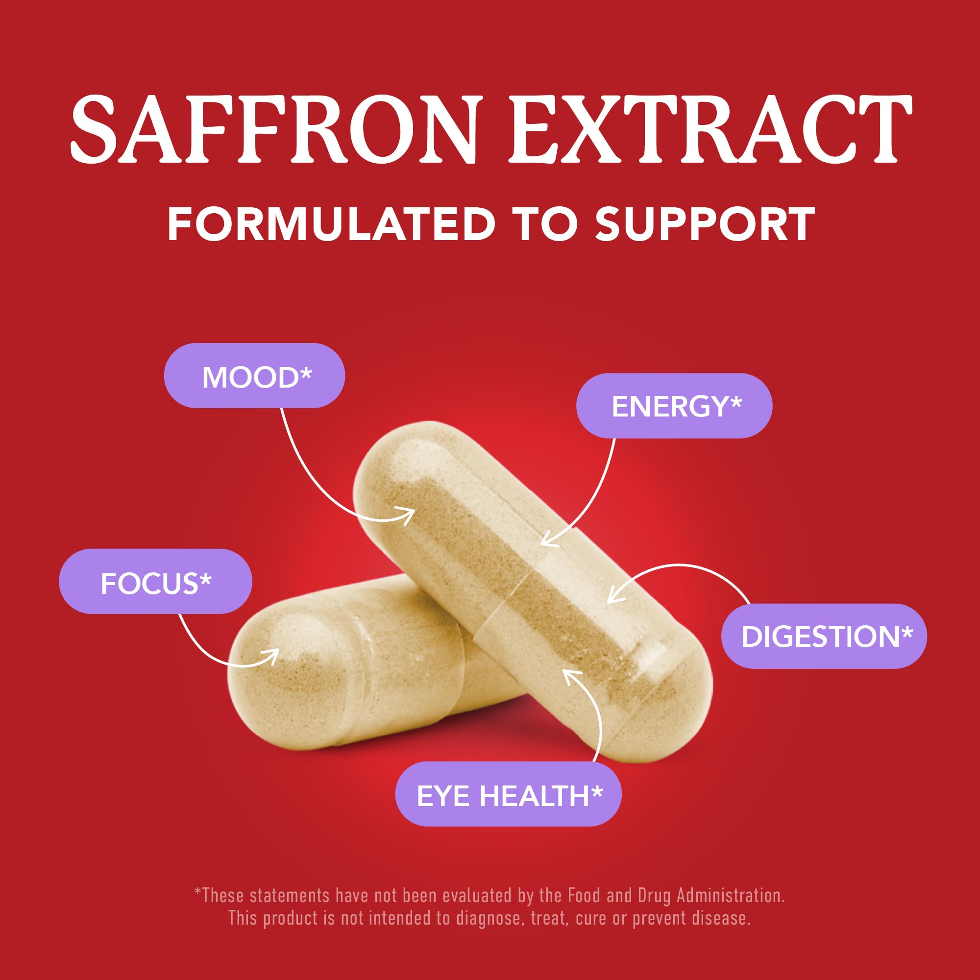 SMNutrition extracto de azafrán en cápsula para foco y claridad