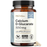SMNutrition Calcium D-Glucarate, cápsulas en botella, apoyo hormonal y detoxificación
