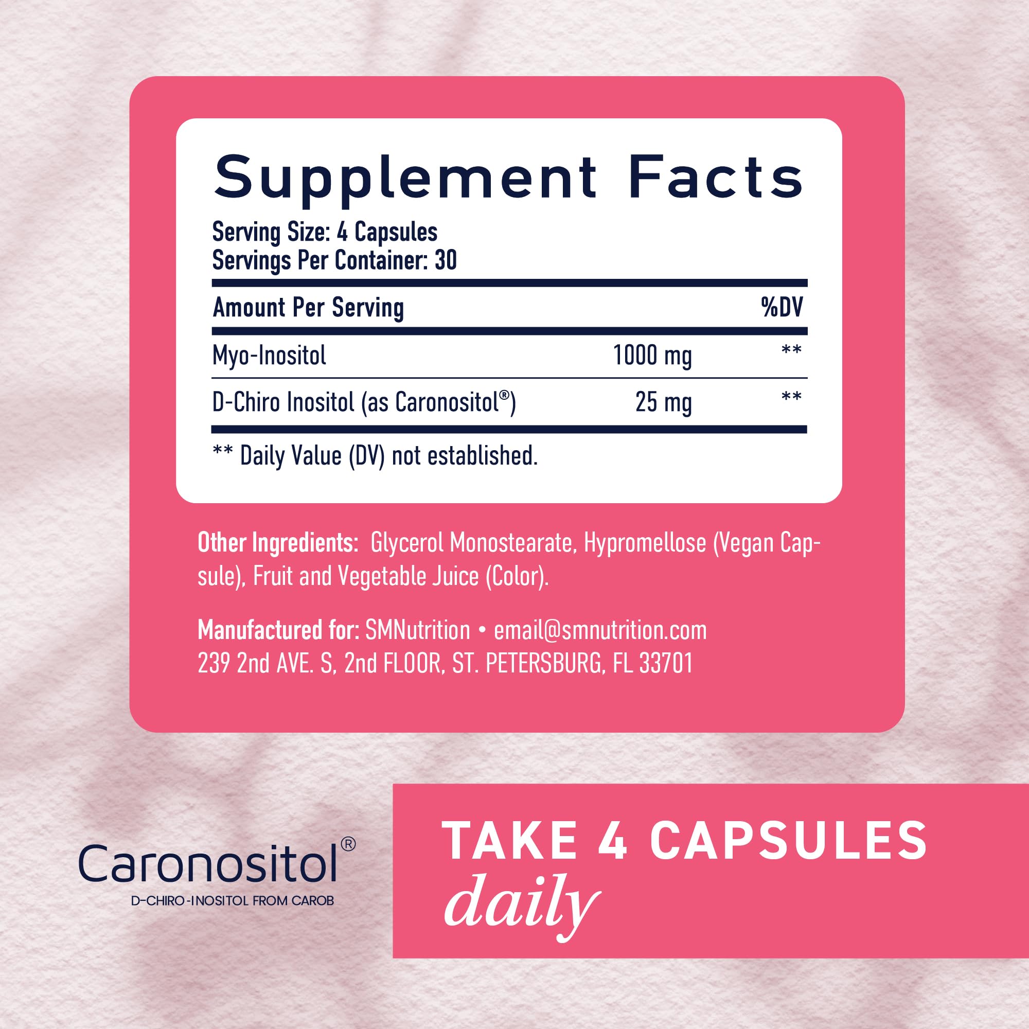 Capsulas-en-mano SMNutrition, dosis diaria para apoyo general.