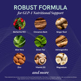 Ingredientes clave en SMNutrition GLP-1 para nutrición equilibrada.