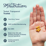 SMNutrition GLP-1 para mujeres: cápsulas listas para uso diario y digestión estable.