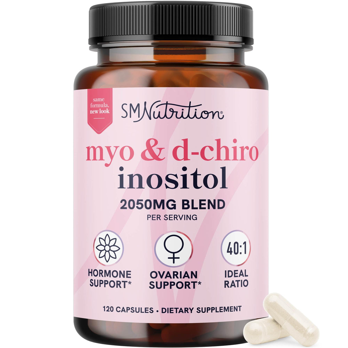 SMNutrition Myo-Inositol 2000mg: cápsulas para equilibrar hormonas diariamente.