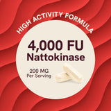 SMNutrition Nattokinase 4000 FU etiqueta detalle con información de la fórmula.