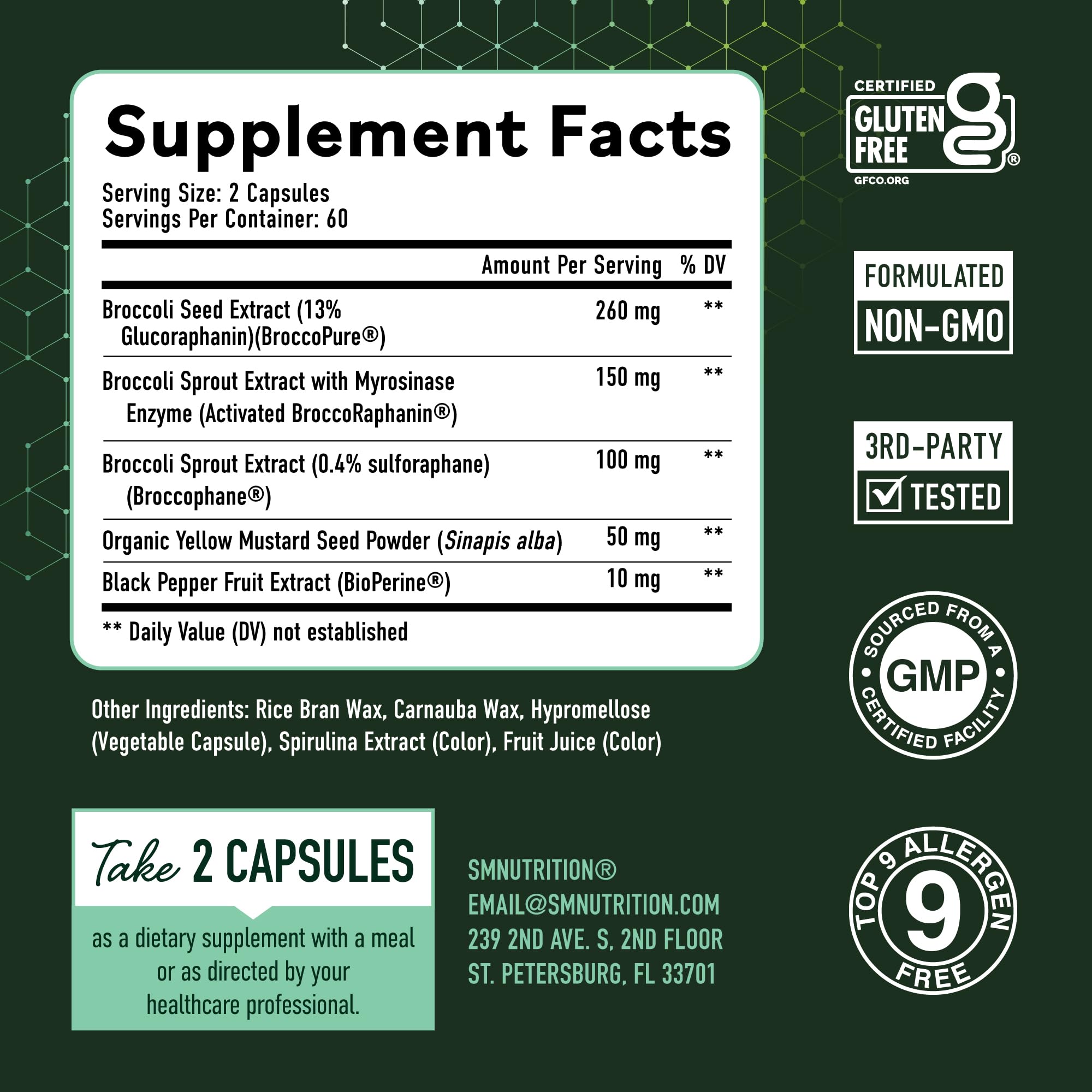 Cápsula SMNutrition con cobertura protectora para absorción estable.