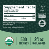 SMNutrition Yodo Organico: listo para mezclar en agua para consumo diario