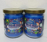 Detalle de vela Nag Champa Smoke Odor Exterminator en tarro para crear atmósferas calmadas