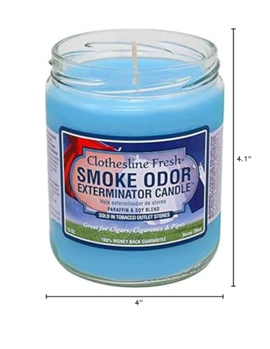 Vela Smoke Odor Exterminator 13 oz, tarro con aroma fresco para interiores.
