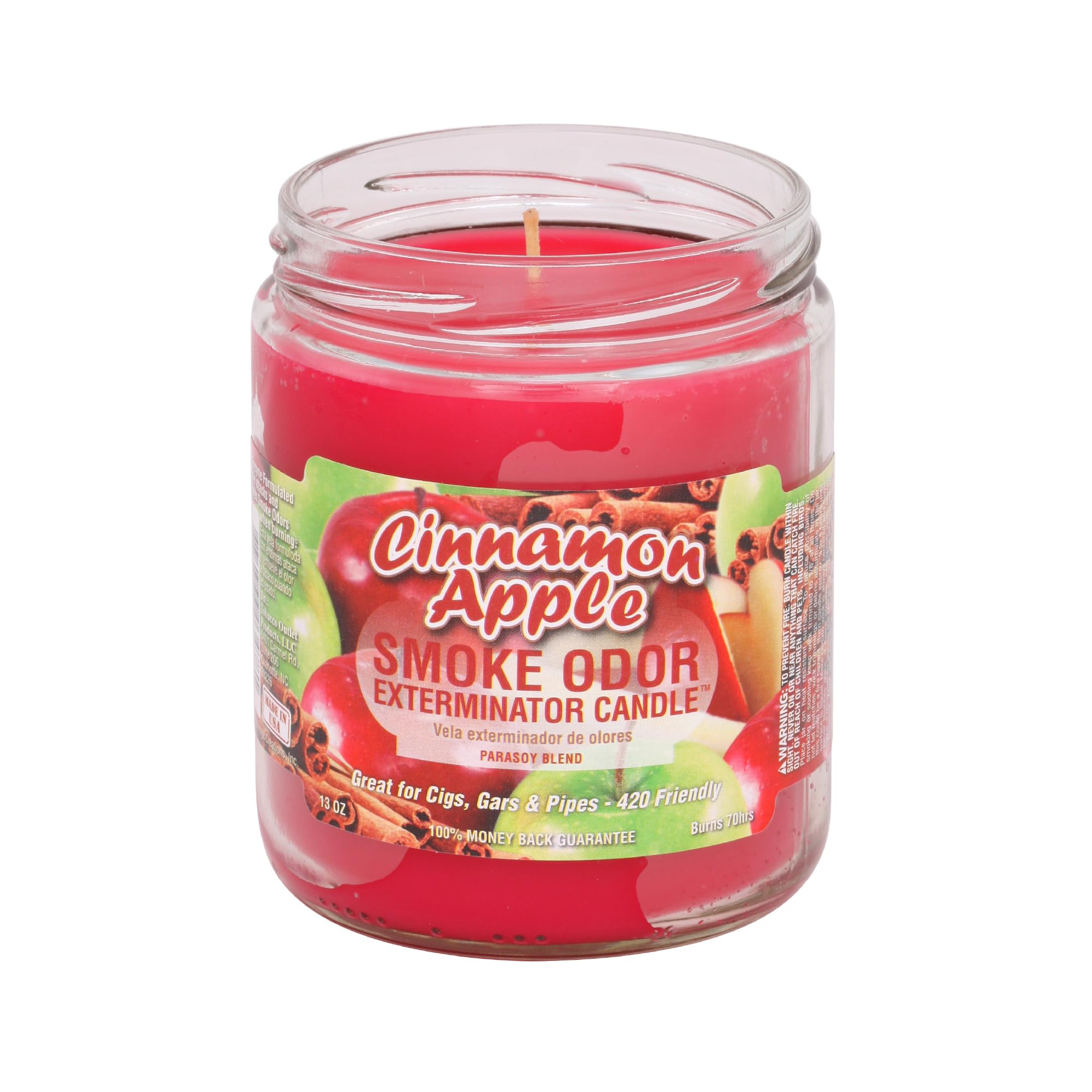 Vela Smoke Odor Exterminator canela y manzana para neutralizar olores