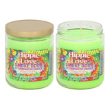 Vela Smoke Odor Exterminator Hippie Love en tarro neutraliza olores y perfuma el espacio