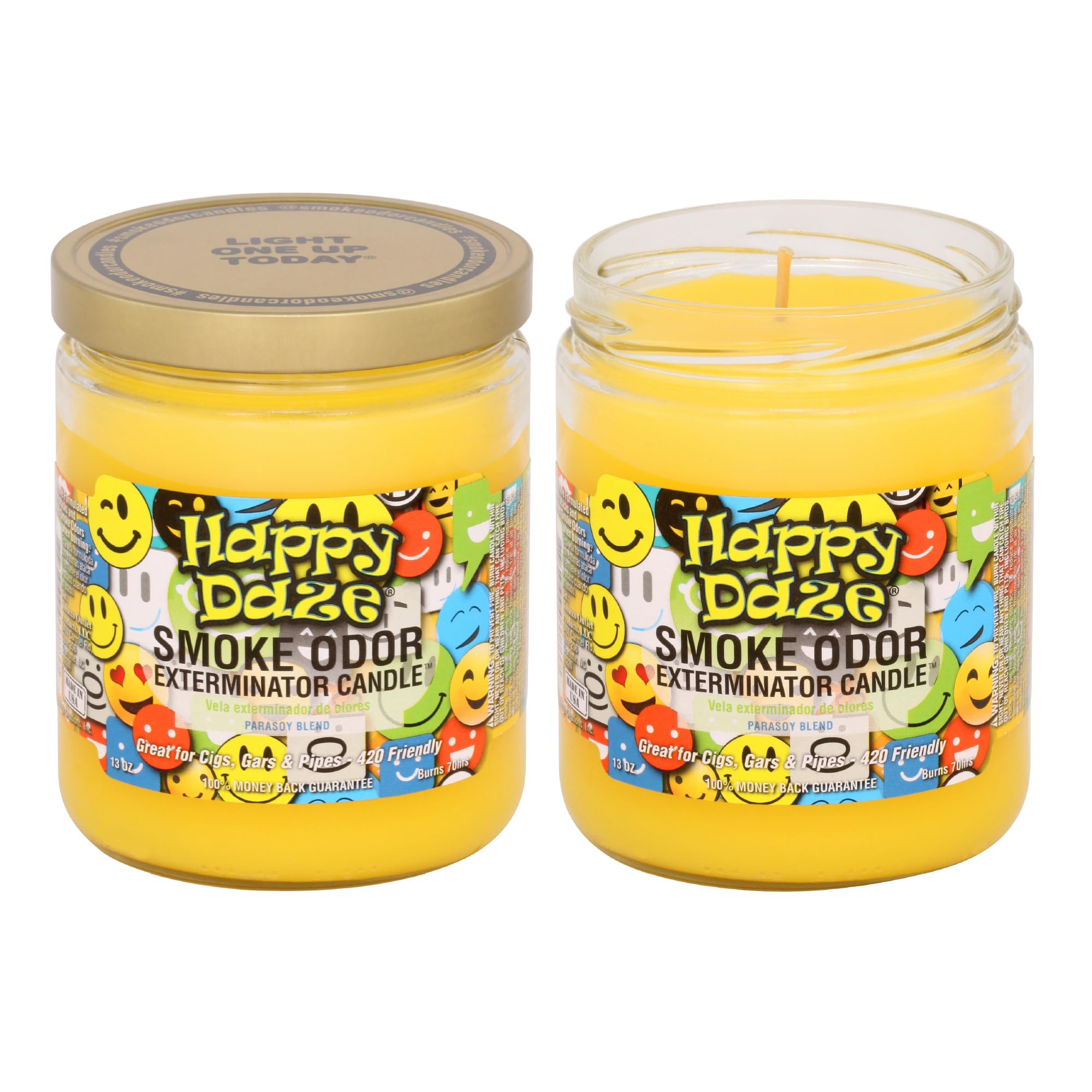 Vela Smoke Odor Exterminator de 13 oz (Happy Daze) para perfumar espacios