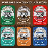 Smokey Mountain bolsitas caramel café uso diario, sin tabaco ni nicotina.