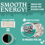 Etiqueta de Smokey Mountain con aroma mentolado para pausa breve.
