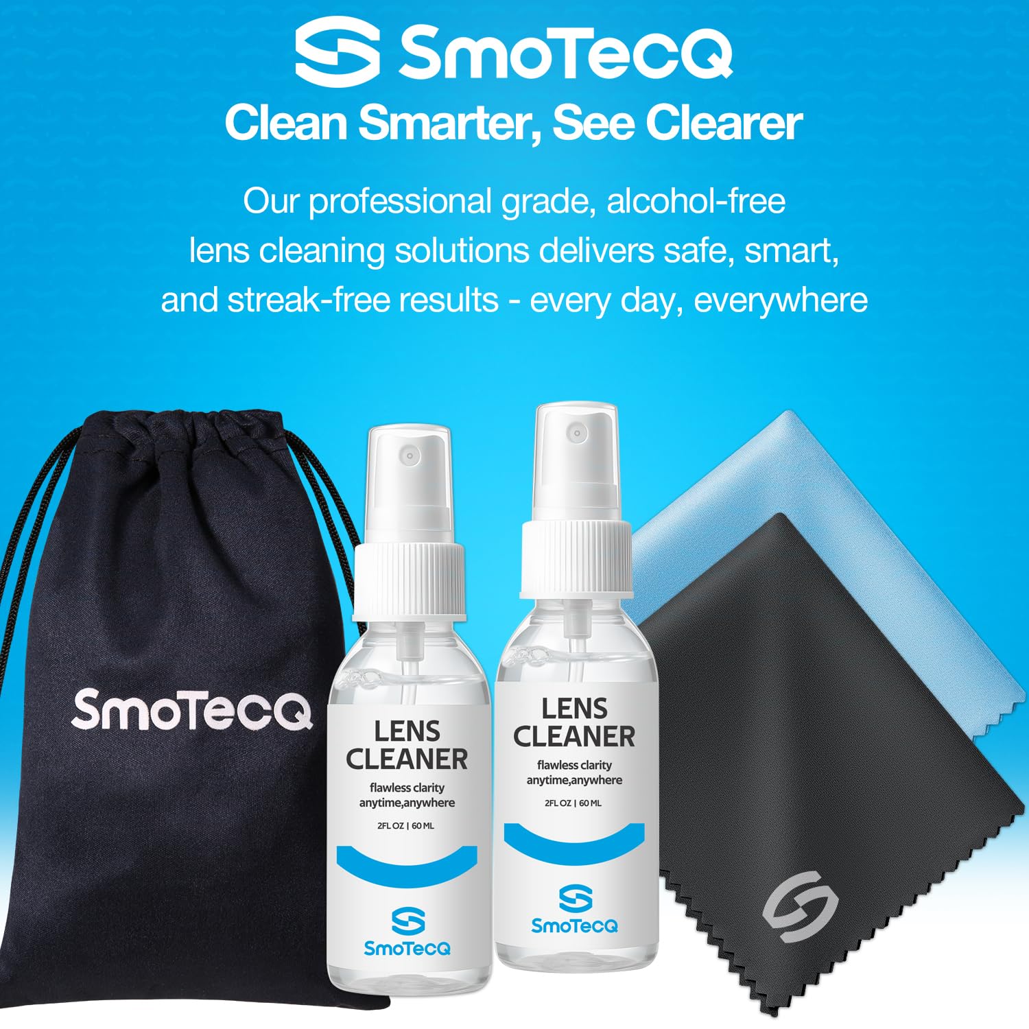 SmoTecQ limpieza suave para lentes con recubrimientos