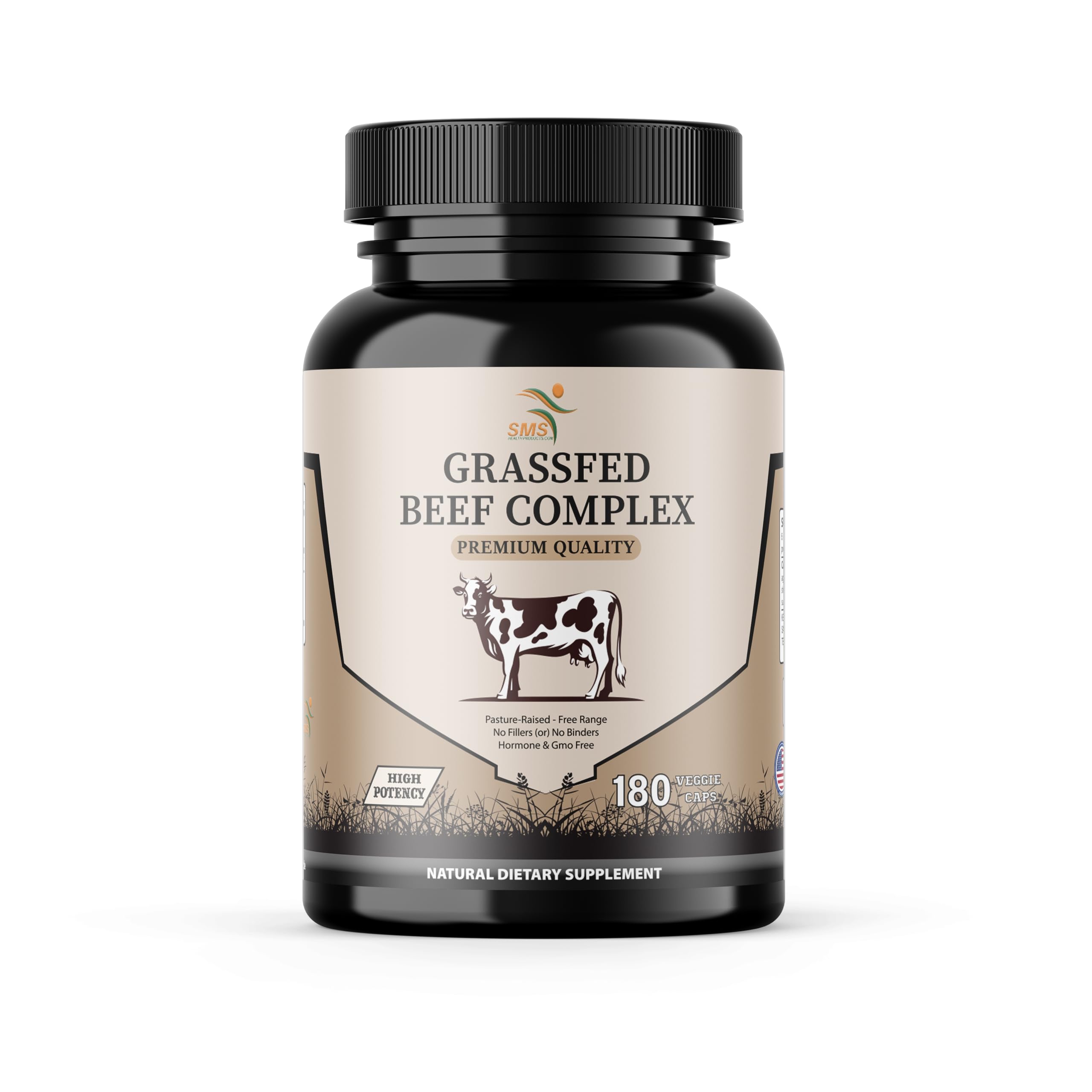 smshealthproducts botella de suplemento de órganos para bienestar diario