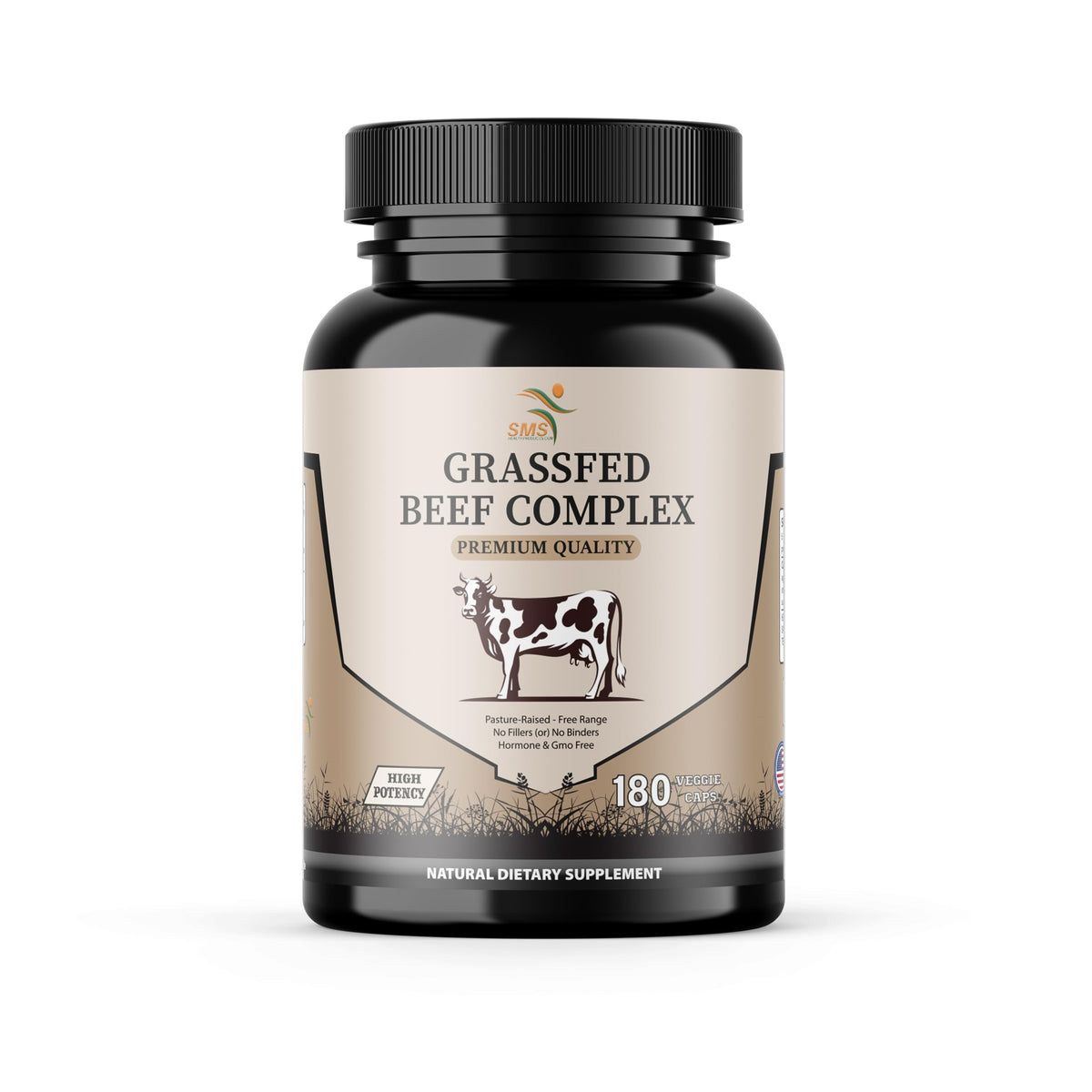 smshealthproducts botella de suplemento de órganos para bienestar diario