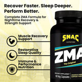 SNAC ZMA Original – cápsulas para dormir profundo y recuperación muscular.