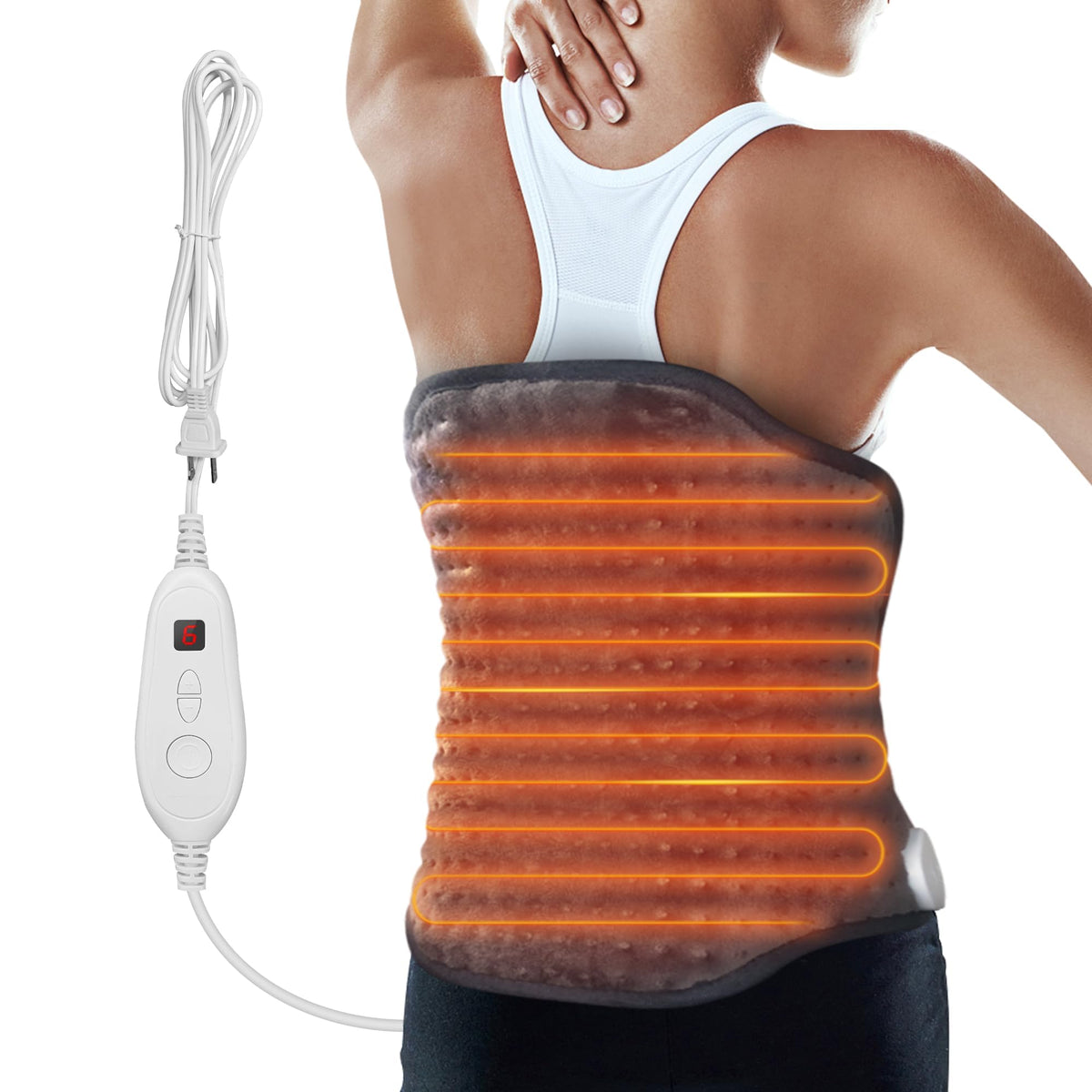 Snailax almohadilla térmica con calentamiento rápido para alivio puntual.