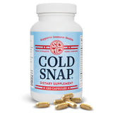 Snap Dynasty Cold Snap bote frente, apoyo inmune natural a lo largo del año.