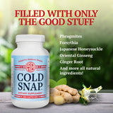 Snap Dynasty Cold Snap pack de 120 cápsulas, conveniente para mantener la rutina semanal.