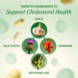 Snap Supplements Salud Colesterol: cápsulas de cardo mariano para bienestar digestivo
