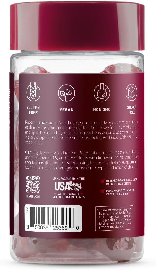 60 gomitas Heart Beets para la rutina diaria