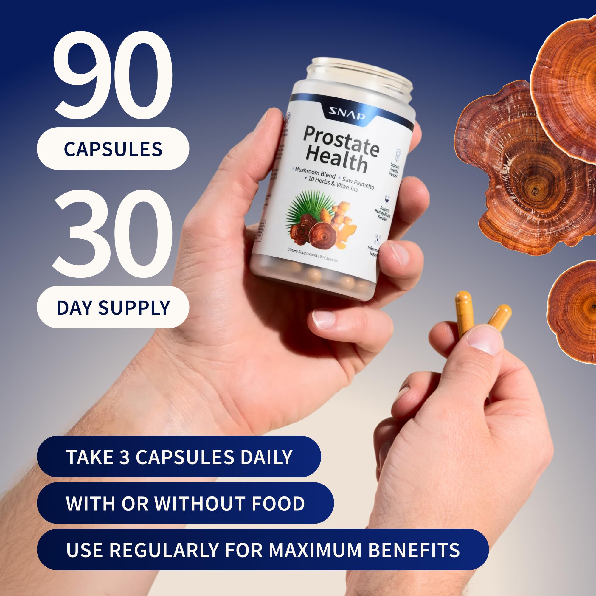 Snap Supplements Bloqueador DHT: ingredientes botánicos para bienestar general.