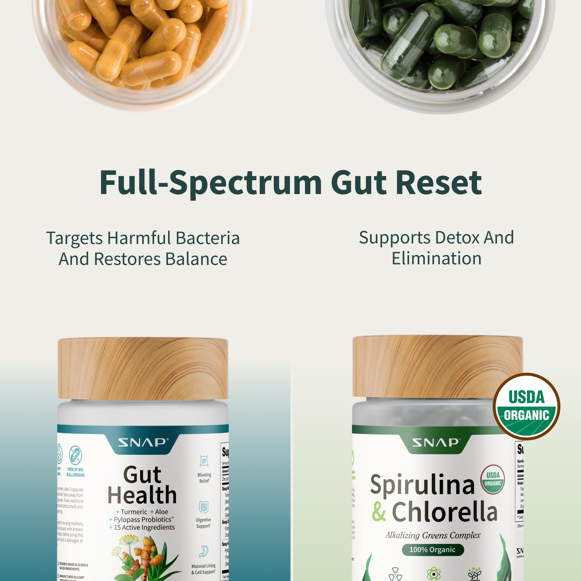 Snap Supplements Capsulas Vegetarianas: opción libre de alérgenos para la digestión diaria