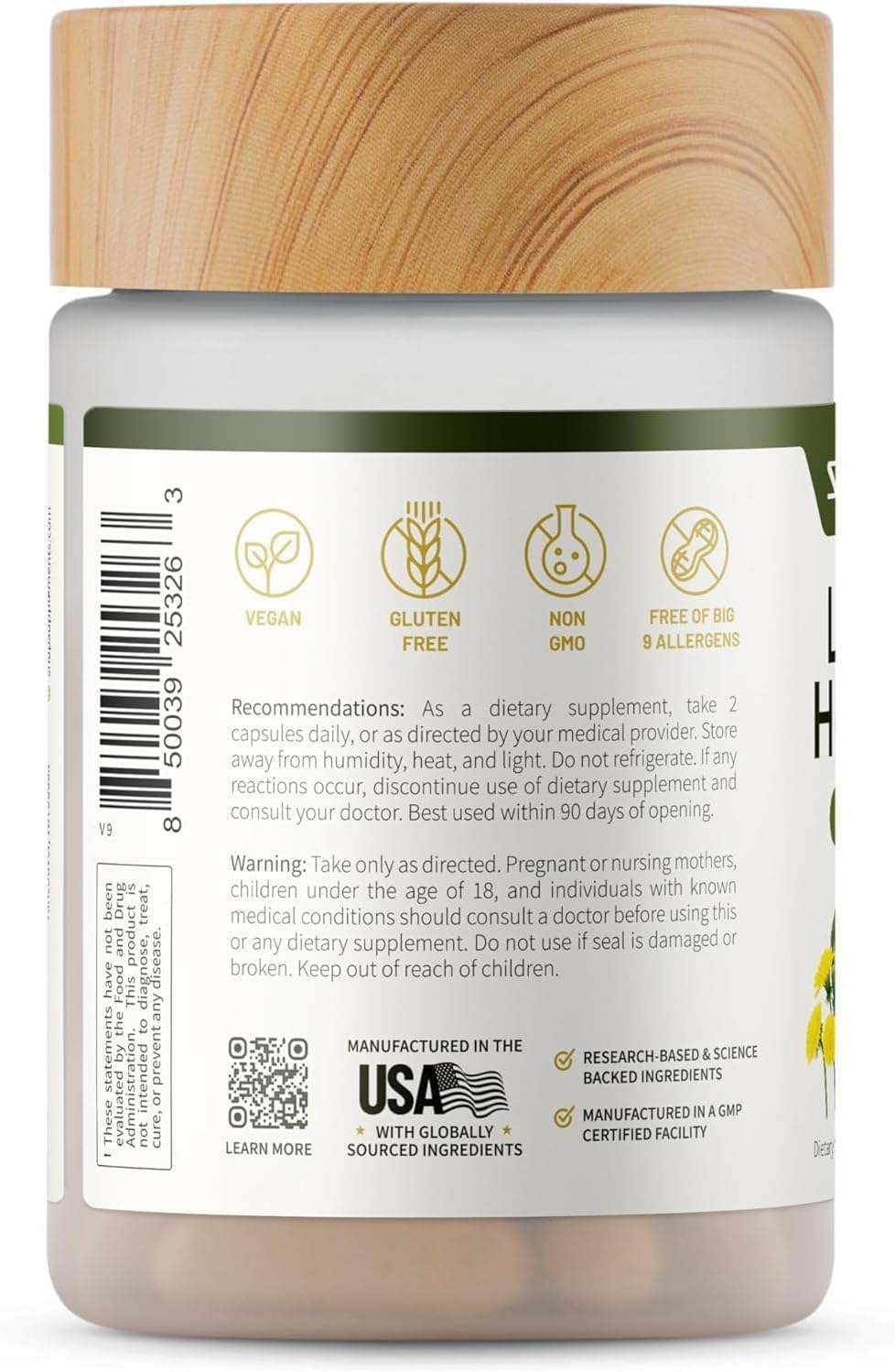 Calidad y procedencia: fabricación en EE. UU. y GMP con Snap Supplements