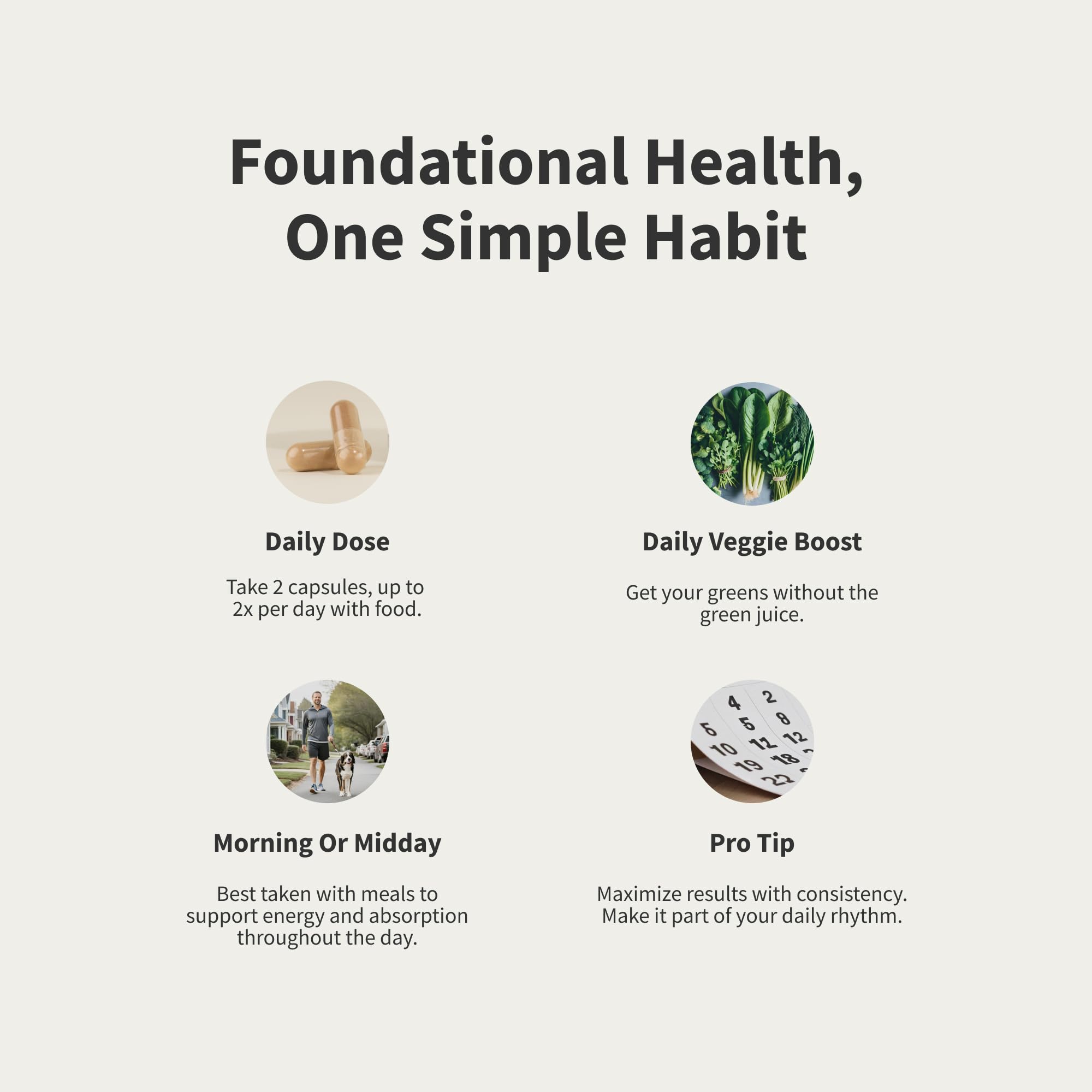 Snap Supplements cápsulas diarias para hombre, conveniencia y consistencia.