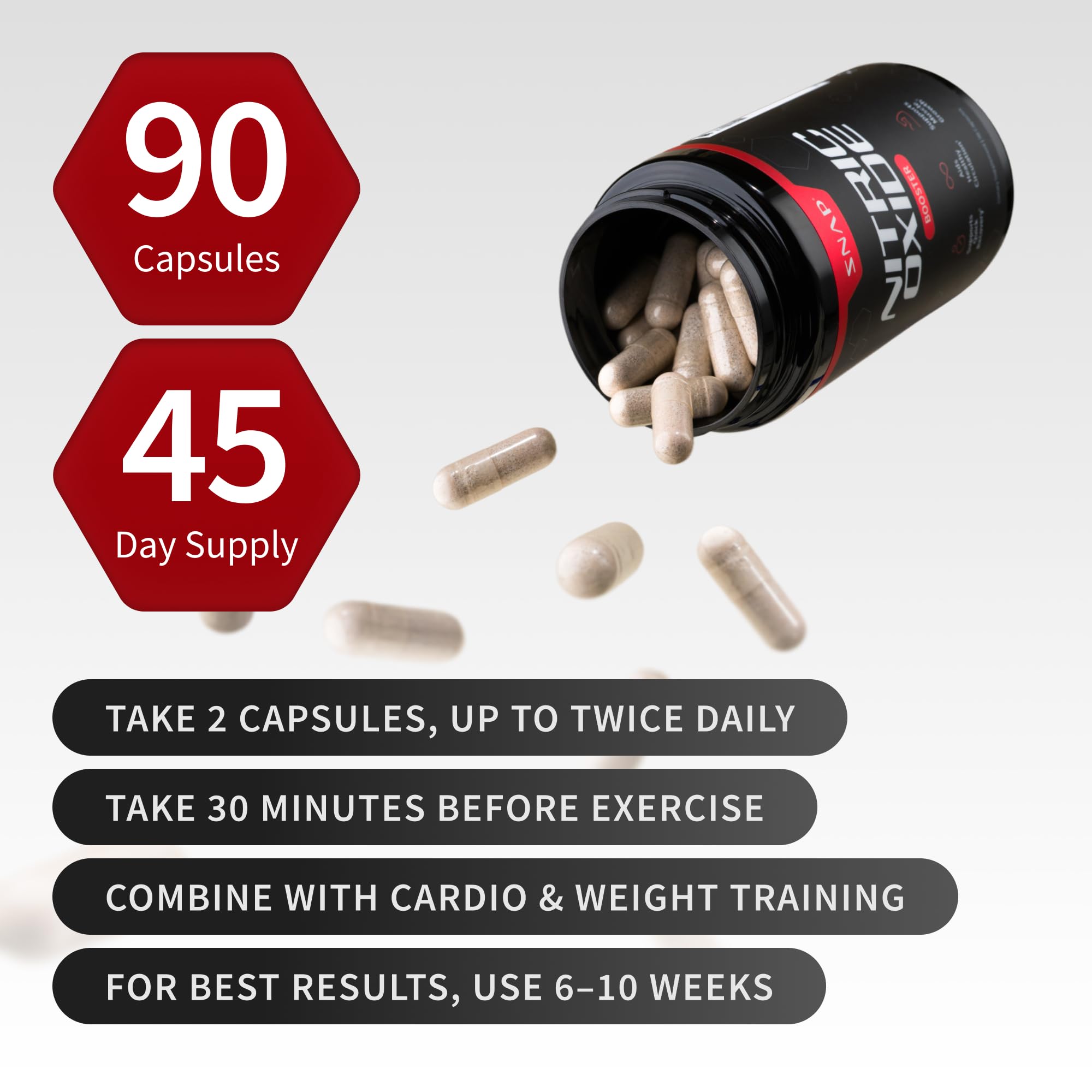 Snap Supplements etiqueta muestra ingredientes sin alergenos y sin gluten