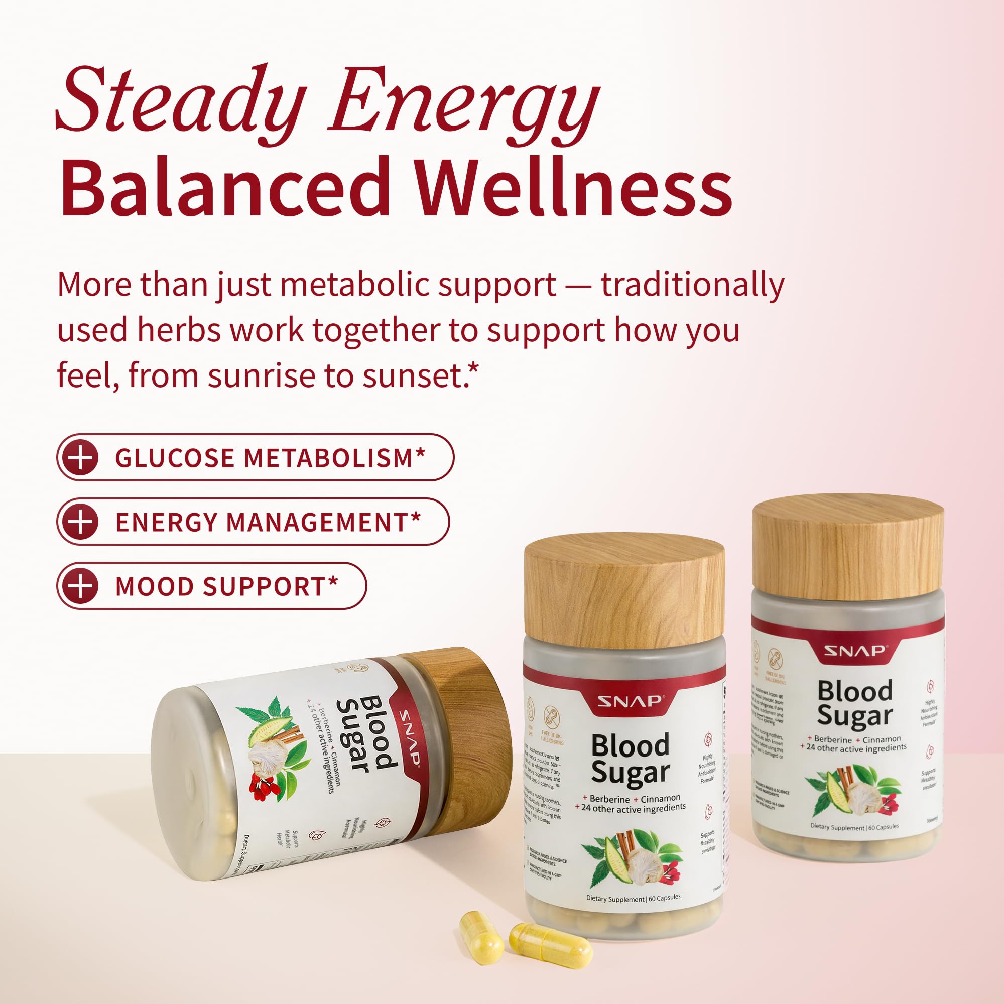 Snap Supplements Coenzima Q10 cápsula, favorece la producción de energía y bienestar celular.