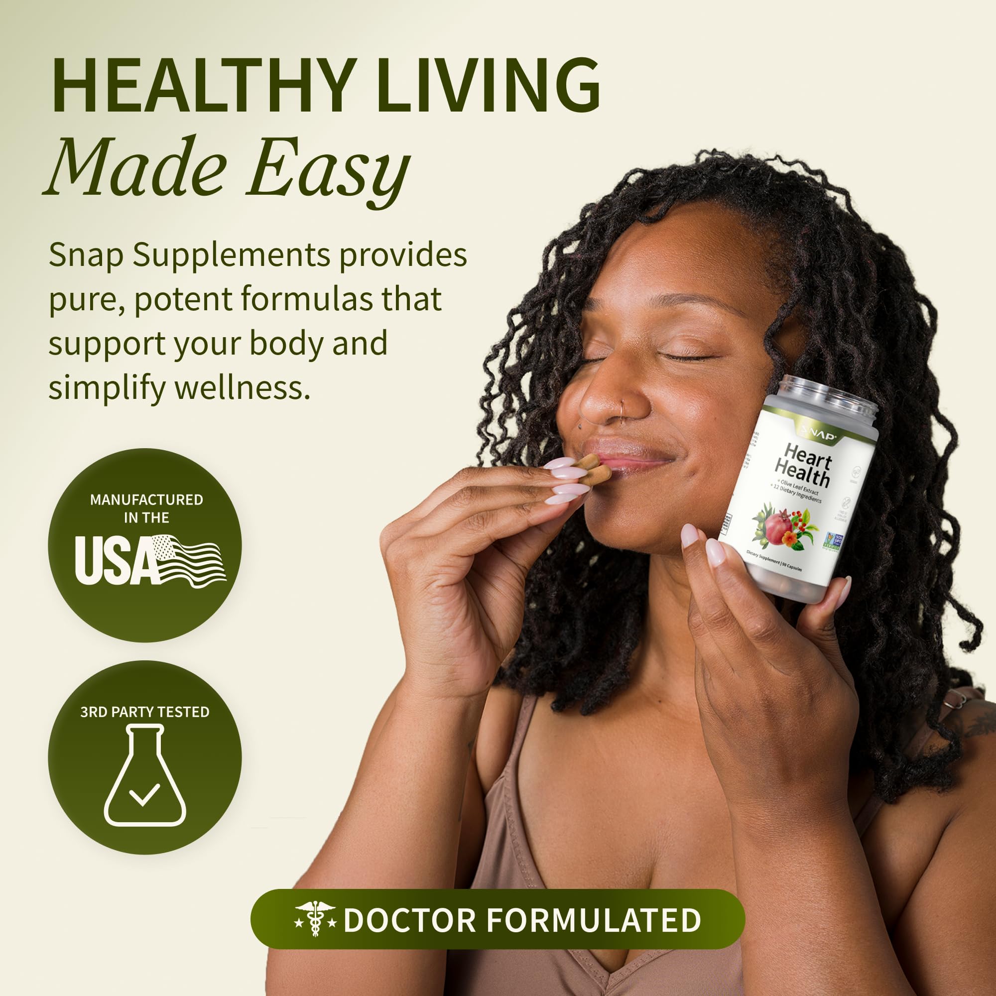 Snap Supplements CoQ10 Capsulas: apoyo a la energía y rendimiento diario