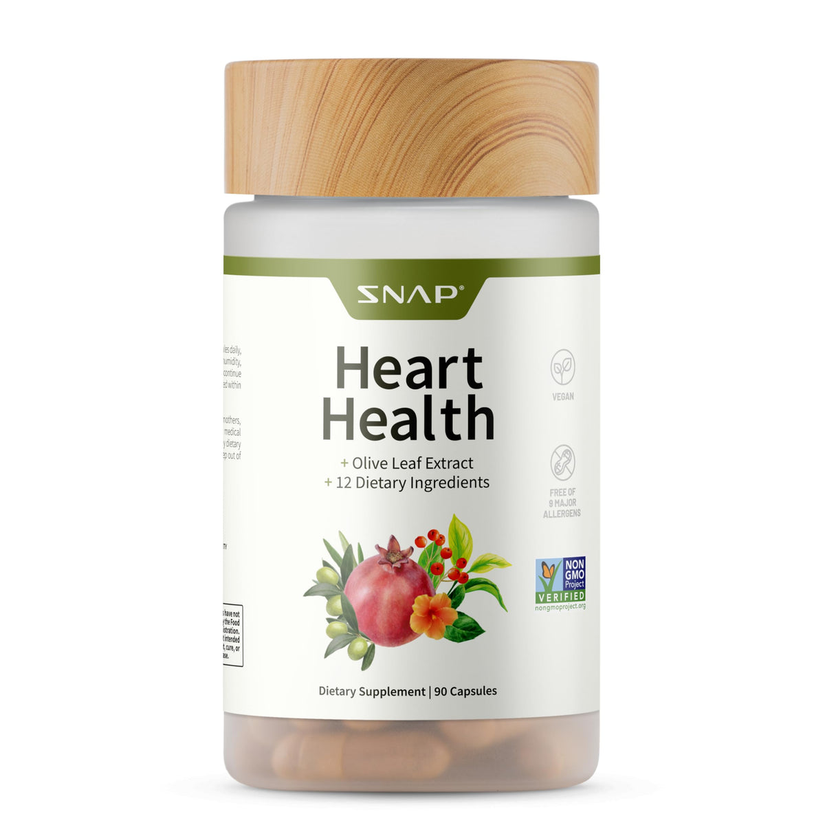 Snap Supplements Corazón Salud Botella: apoyo a la circulación diaria